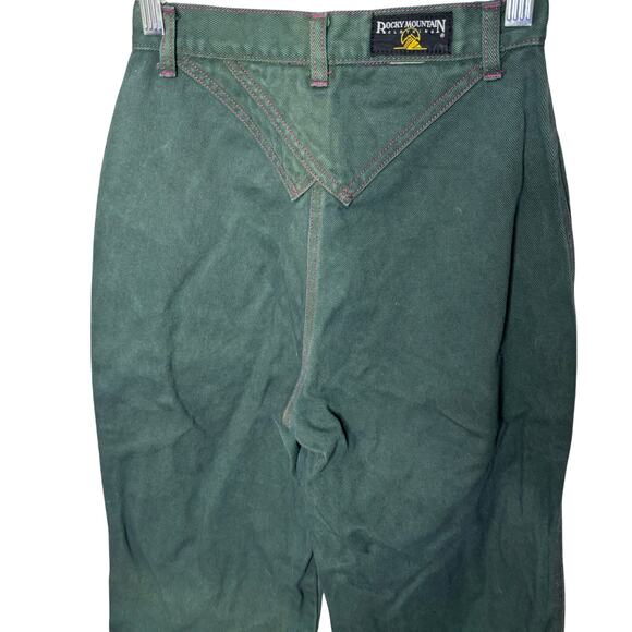 Rocky Mountain Dark Green High Waist Straight Jean Pants Women's Size 27/5 - Picture 5 of 10
